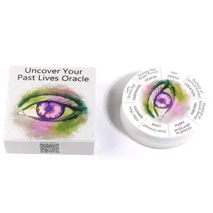 Past Life Tarot Deck - Past Life Readings, Spiritual Guidance & Birthday Compatibility - Astrology Oracle Cards with Eye Design - Ideal for Tarot Readers, Psychic Sessions & Personal Meditation - Paper Oracle Cards, Pastel Color Cards