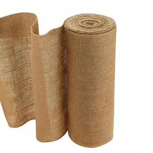 1 Roll Hessian Fabric, Natural Hessian Table Runner, Jute Table Runner, Jute Runner for Crafting, Wedding, Table Decoration