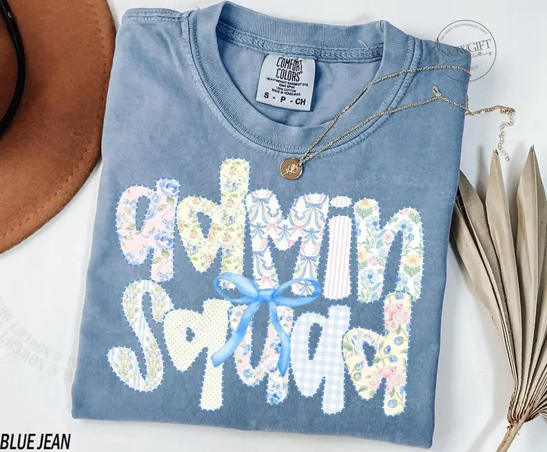Comfort Colors® Admin Squad Shirt, Office Squad Gift, Administrative Assistant Shirt, Administrative Professionals Day Gift, School Office