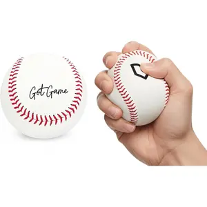 Hand-Stitched Realistic Soft Practice Baseball - Safe Indoor/Outdoor Training Ball for Kids, Youth & Adults - Foam-Like for Throwing, Catching, Batting, Fielding & Hitting - Perfect Baseball Gift