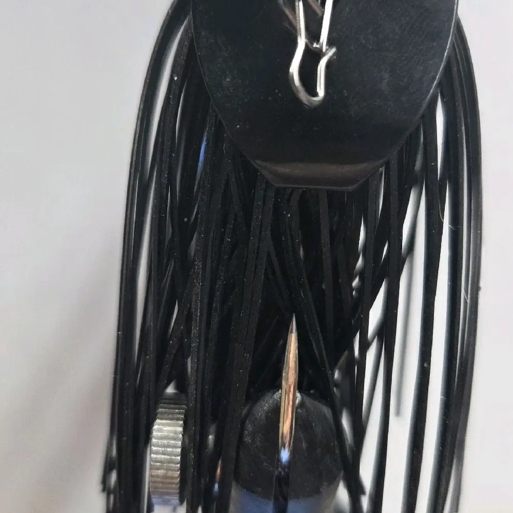 #FB0120 Football Bladed Bass Jig in Black Out