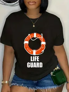 100% Cotton Lifebuoy Lifeguard Swimming Float T-Shirt