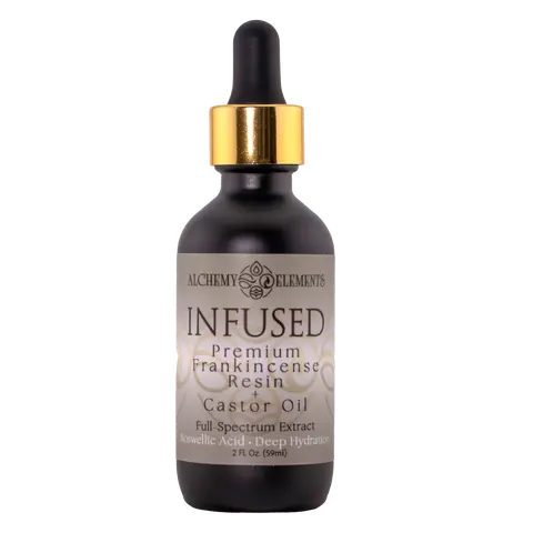 Frankincense Castor Oil with Resin-Crafted Boswellia for Dry Skin, Beard & Cuticles | Alchemy Elements