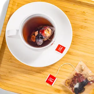 Kidney Tea Formula Ginseng Six Treasures Eight Flavors Tea Bags, Red Date Wolfberry Mulberry Herbal Health Tea, Men's Tea for Vitality, Women & Men, 30 Bags Natural Health Tea Mullein Tea Bags Nourishing Tea