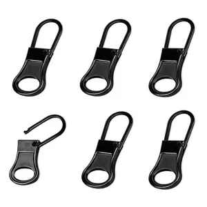 6pcs Detachable Zipper Pulls - Zipper Repair Kit for Jacket, Pants, Coat, Shoes, Suitcase, Backpack