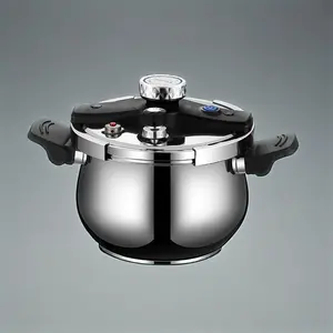 6.5L Stainless Steel High Pressure Cooker with Explosion-Proof Design, Suitable for Induction and Gas Stoves, Perfect Kitchen Gift for Christmas, Cookware