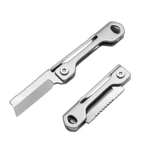 Multifunctional Outdoor Knife, Stainless Steel Mini Folding Knife for Opening Boxes and Packages, Portable Pocket Knife for Everyday Use