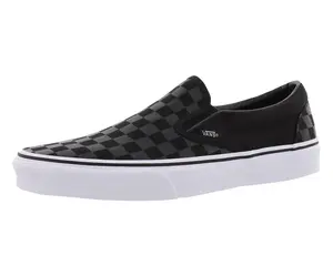 Vans Classic Slip-On Unisex Shoes Size 4.5, Color: Checkerboard Black/Black