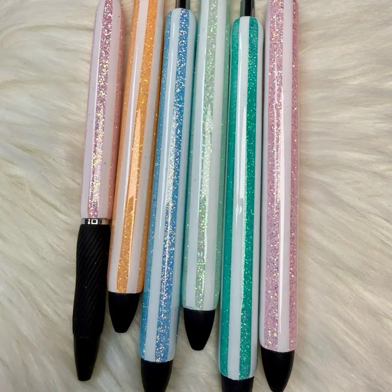 Lines Glitter Epoxy Pens