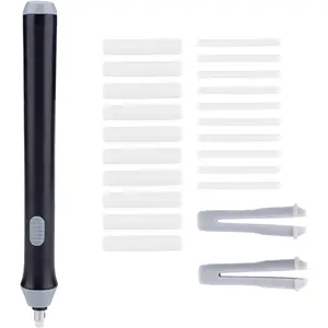 Electric Eraser for Drawing with 22PCS Eraser Filler for Daily Writing Drawing Industrial Design (Black)