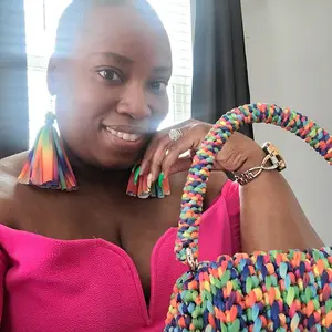 Multicolor Tassel Earrings Unisex Lightweight T-Shirt Yarn Trendy Fashionable Accessories Eco-Friendly Jewellery