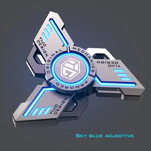 Luminous Metal Fidget Spinner, Creative Design Fingertip Spinner, Stress Relief Fidgeting, Stress Relief Toy for Adults & Teens, Office Decompression Toy