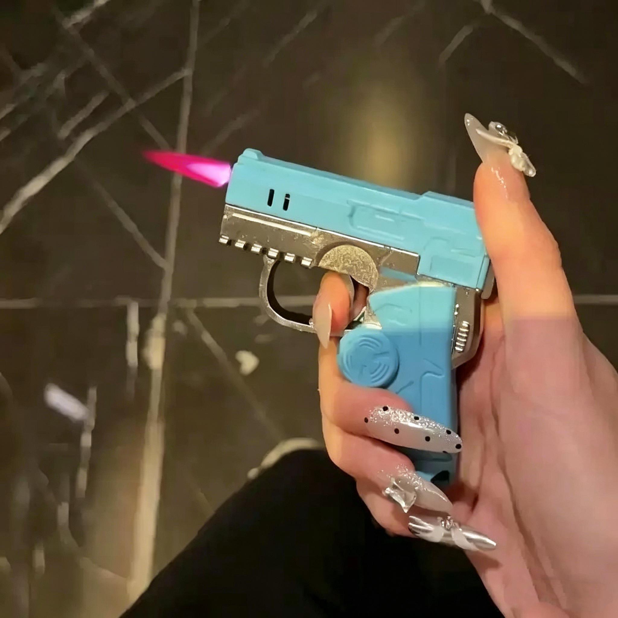 Creative Fingertip Rotating Lighter, Refillable Butane Torch Lighter, Windproof Jet Flame Lighter for Cooking, Camping, BBQ (Butane Not Included) Creative Fingertip Rotating Lighter, Refillable Butane Torch Lighter, Windproof Jet Flame Lighter for Cooking, Camping, BBQ (Butane Not Included)