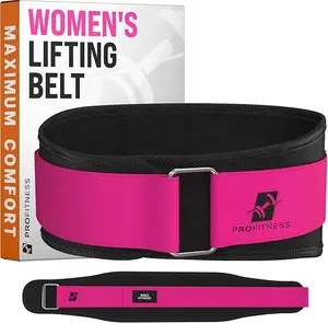 ProFitness Weight Lifting Belt for Women - 4'' Wide Comfortable Back Support Belt for Squats, Deadlifts & Workouts with Lumbar Support and Stability