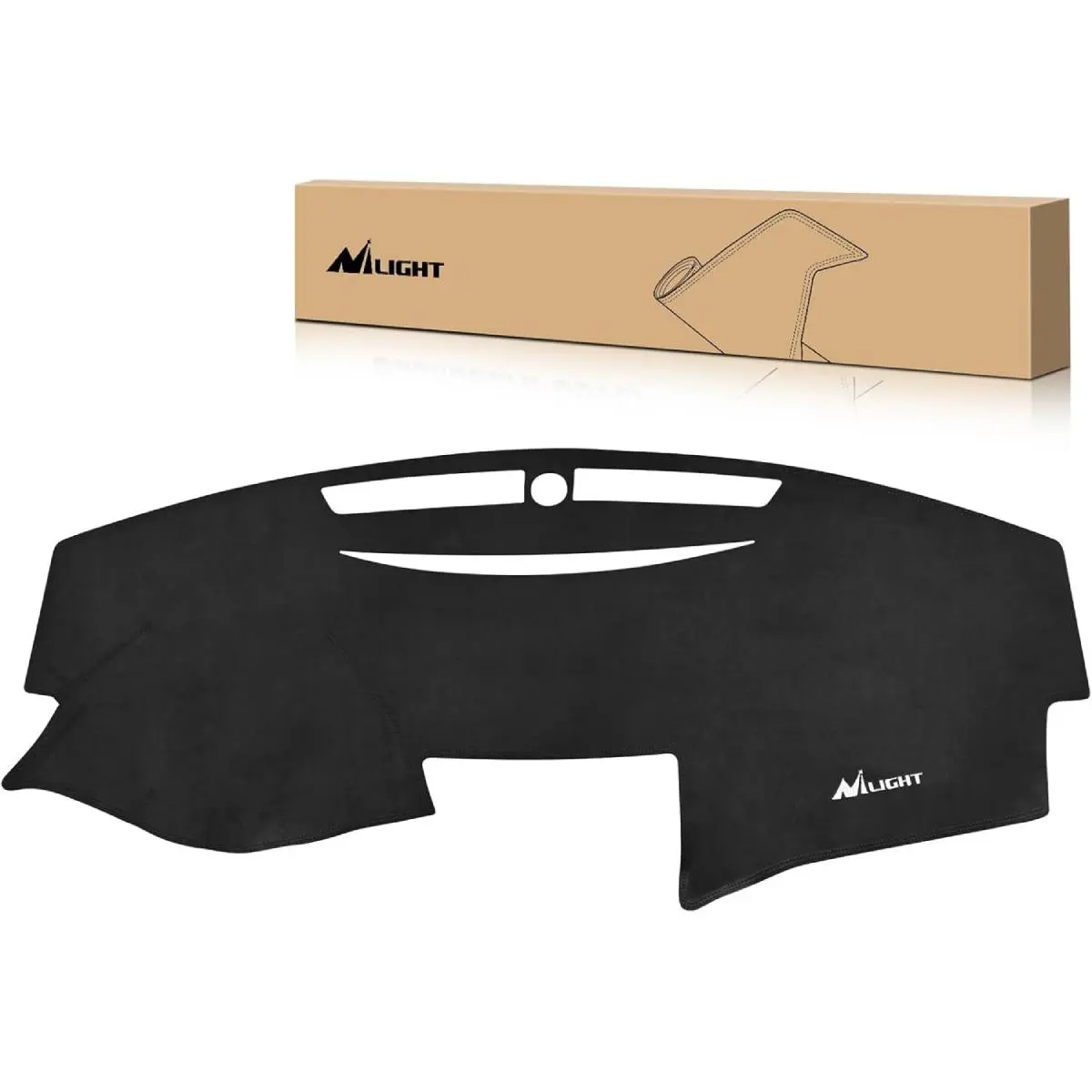 Nilight Dash Cover for Toyota Camry 2007 2008 2009 2010 2011, Custom Fit Suede Dashboard Mat Non‑Slip Sunshade Glare Protector Interior Accessories Black Premium Driving Safety, Uv Protection, Easy Install