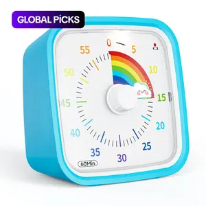 Yunbaoit Visual Digital Kitchen Timer with Protective Case, 60-Minute Countdown Tool for Kids and Adults, Silent Timer with Low-Battery Reminder for Effective Time Management