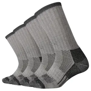 EnerWear Men's Merino Wool Cushion Trail Crew Socks 4/6P Pack Menswear Outdoor Sports