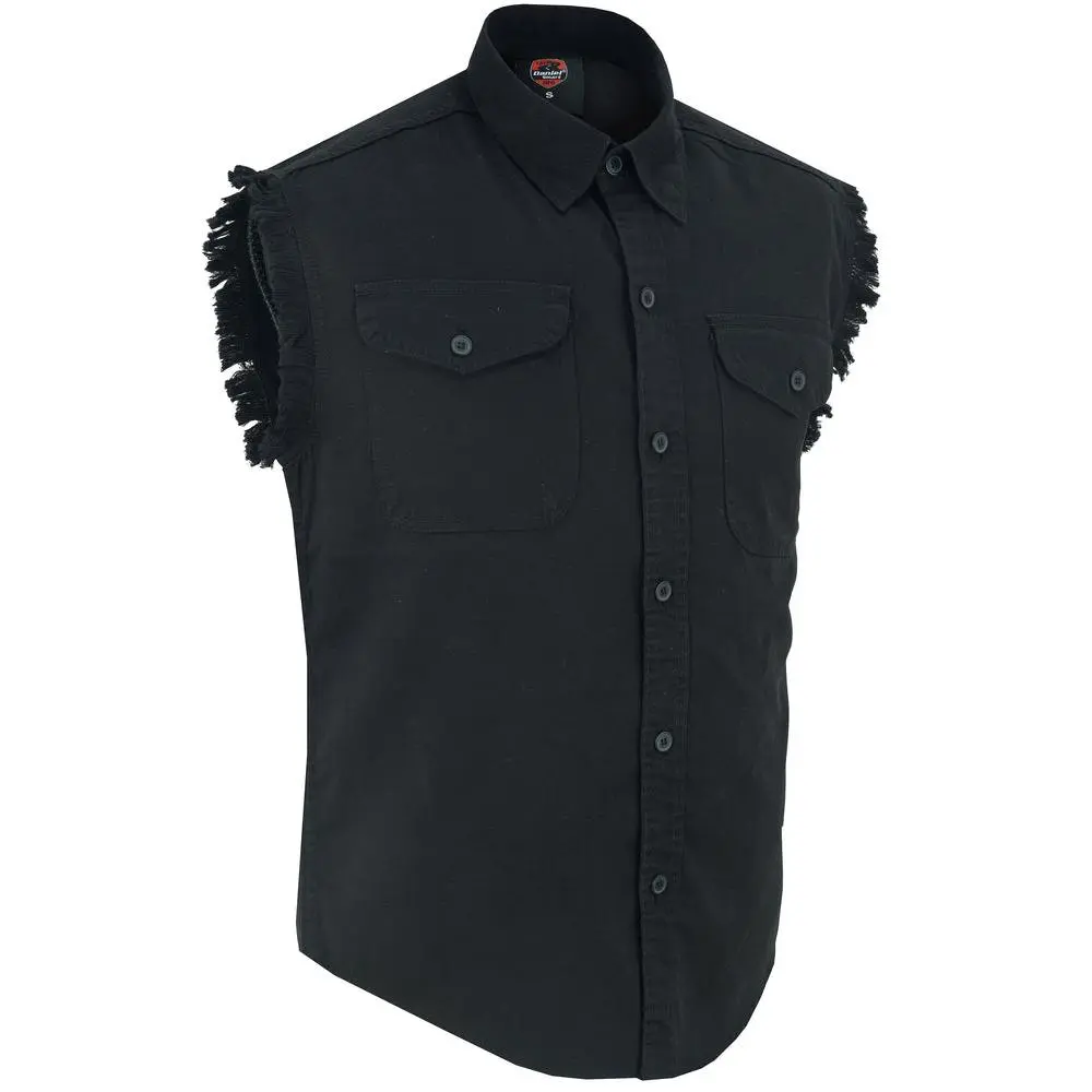 Men's Sleeveless Lightweight Denim Shirt