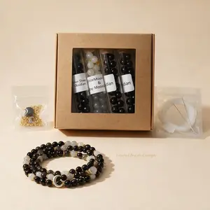 TERRALOOM DIY Beading Bracelet Kit - Natural Stone Beads, Jewelry Making Supplies, Handmade Gift for Adults