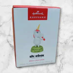 Hallmark 2024 Shoebox Meh Unicorn Ornament