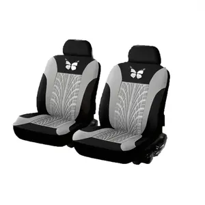 Embroidery Butterfly Pattern Car Seat Cover for 2 Front Seats, Universal Auto Seat Protective Cover Set, Car Seat Protectors, Car Interior Accessories for Women & Men