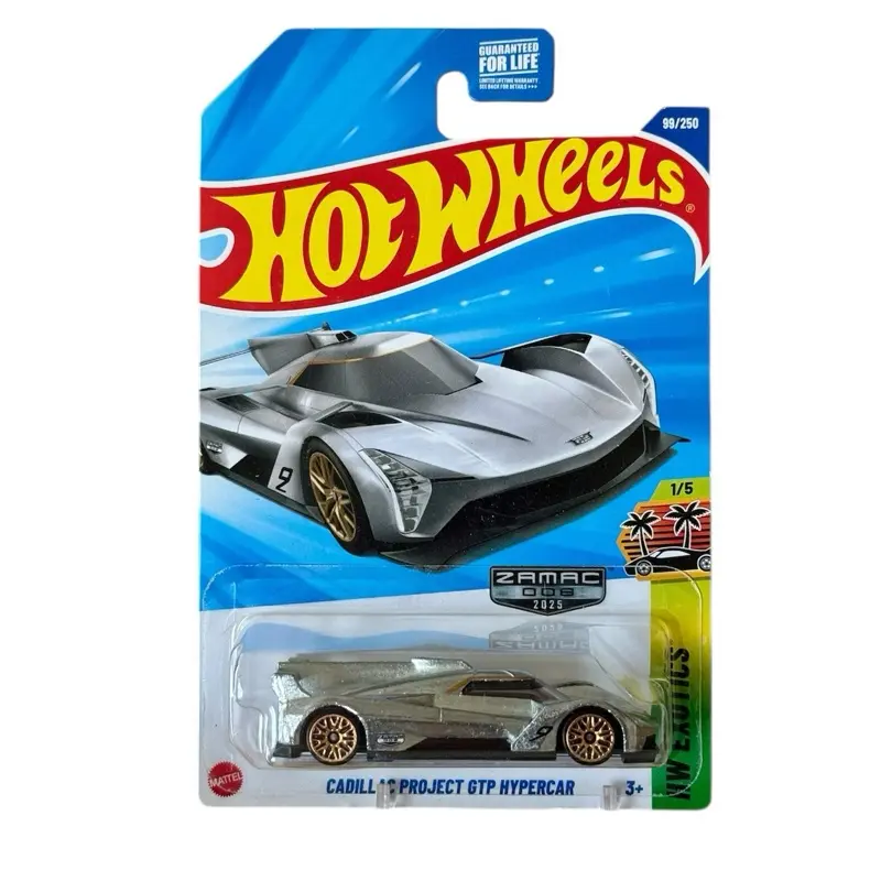 Hot Wheels Cadillac Project GTP Hypercar Zamac Edition, 1:64 Scale Diecast Model Car, Collectible Toy for Collectors, Model Cars, New