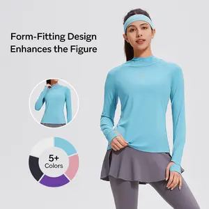 AFZ Women's Hoodie with Thumbhole Cuffs Athletic Casual Top - Comfortable Fitness for Gym and Yoga Use
