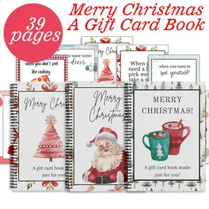 Christmas Gift Card Booklet for Teens & Students, Surprise Pages, Fun Holiday Style Merry Christmas Keepsake, Perfect Christmas Present Idea with Festive Surprises Inside