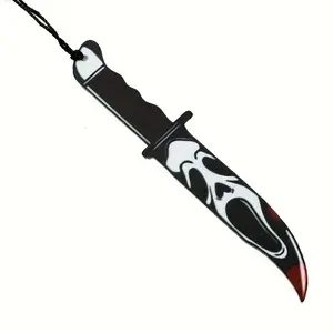 Spooky Acrylic Bookmark with Tassel, Visually Appealing Unique Pocket Knife Design, Perfect Halloween Gift for Readers, Family, Friends & Teachers, Book Accessories
