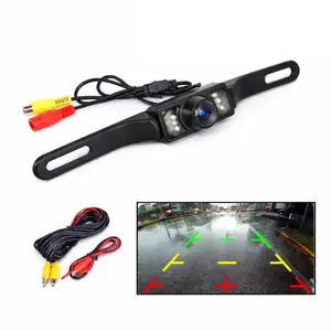 【Dash Dazzled】 CMOS Car Rear View Backup Parking Reverse Camera HD Vision Waterproof 7 LED IP67-IP68 Adjustable 60 Degree Bracket Universal Fit for Any Vehicle Safety Car Dashcam