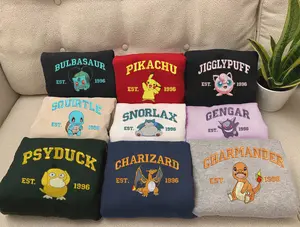 Anime Family Trip Embroidered Sweatshirt, Anime Family Shirt, Cartoon Shirt, Anime Tee ESH1026-1200