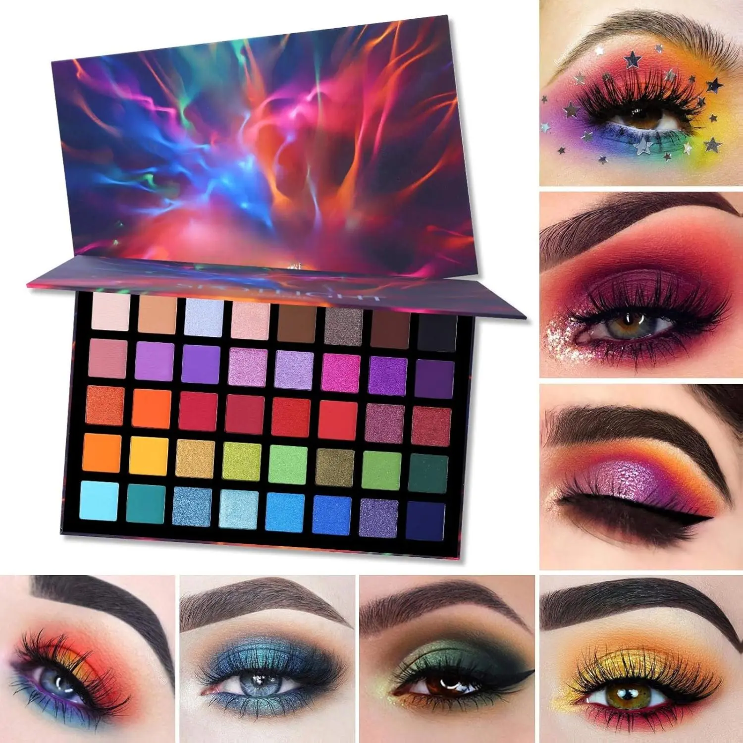 UCANBE Spotlight Eyeshadow Palette Professional  Eye Shadow Matte Shimmer Makeup Pallet Highly Pigmented Powder Long Lasting Waterproof Eye Shadow