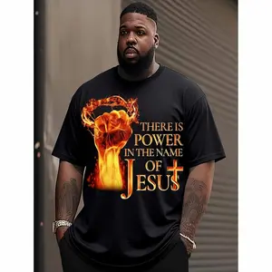 [Power T-Shirt] Extra Large Men'S Power In The Name Of Jesus' T-Shirt