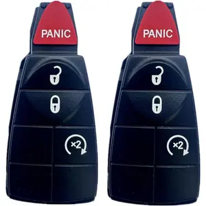 Keyless Entry Remote Key Fob Skin Replacement for Chrysler Town and Country Dodge Durango Grand Caravan Journey Ram 1500 2500 3500 Jeep Grand Cherokee GQ4-53T M3N5WY783X IYZ-C01C