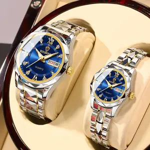 Universal Business Quartz Watch For Men And Women, Equipped With Luminous, Calendar, Small Three-pin Functions, 30M Waterproof, Stainless Steel Strap Pin Buckle, Coated Glass Mirror, Metal Case Diamond Embellishment, Fashionable and minimalist.