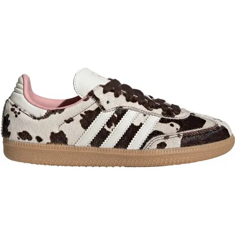 adidas Samba OG Cow Print (Women's) -Dark Brown, White & Babypink Classic Silhouette Comfortable Fashionable Casual Wear Shoes for Stylish Everyday Use