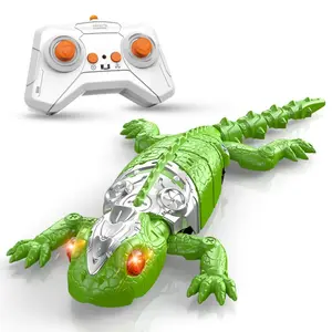 Remote Control Climbing Lizard Toy, Wall/ceiling Climb, Flashing LED Eyes, Robot Actions, Rechargeable, Safe Non-Toxic, Unisex, 3+ Years