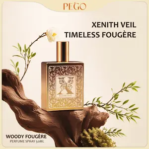 PEGO Xenith Veil Perfume Eau de Parfum 50ml Men's fresh woody fougere fragrance Top notes: lemon, mint, pink pepper, grapefruit Heart notes: ambroxan, nutmeg, jasmine Base notes: labdanum, sandalwood, patchouli, vetiver, cedar, musk