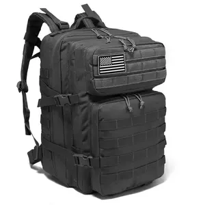 45L Military Tactical Backpack, Molle Army Assault Pack, 3 Day Bug Out Bag, Hiking Trekking Rucksack, Outdoor Travel Backpack, Backpack For Hiking, Multi Purpose Rucksack