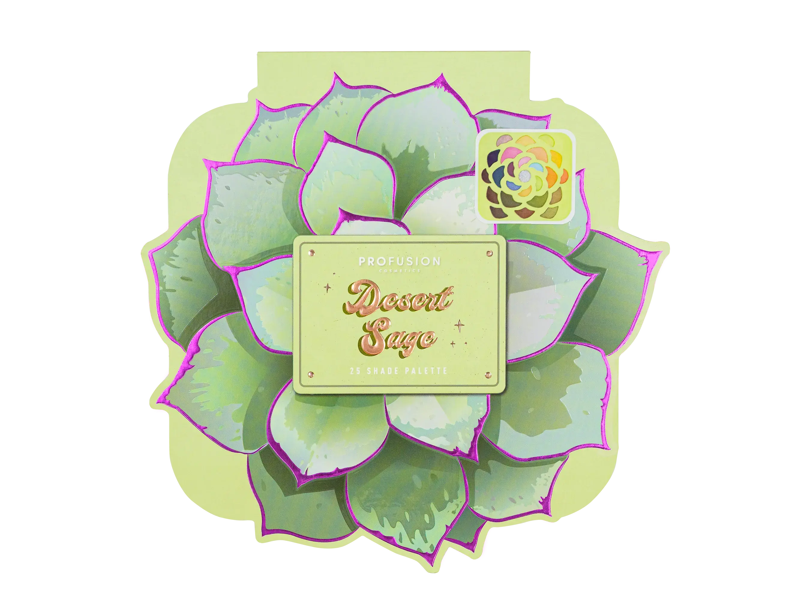 Profusion Cosmetics Desert Sage 25-Shade Palette for Eyeshadow Makeup