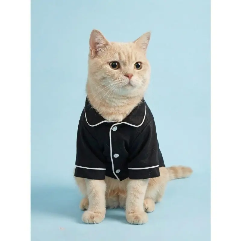 Soft Button-Front Pet Pajama for Small Dogs & Cats, Mini Luxury Clothing Gentle on Sensitive Skin, Ideal for Cozy Photoshoots