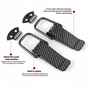 Car Bumper Gap Hook Lock Clip No Drilling Universal Front Rear Pole Fixing, Bumper Retainer Clips, Car Accessories, Decoration, Easy Installation, Durable Design, Vehicle
