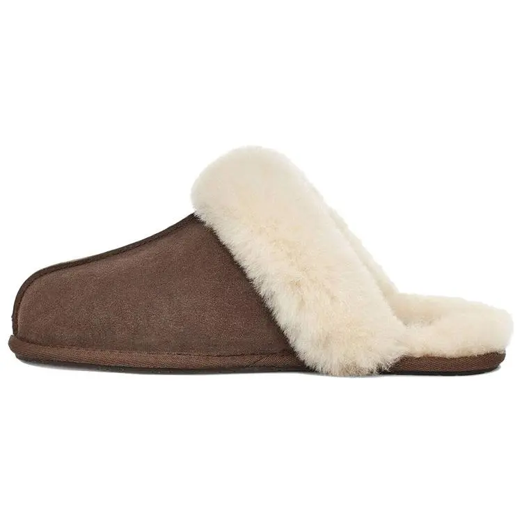 UGG Wmns Scuffette II 'Espresso', Women, Shoe, Slipper, Cozy, Indoor, Casual, Footwear, Casual Wear, Sheepskin