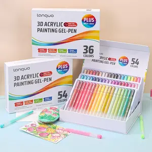 3D Acrylic Gel Pen, Quick-Drying 1.0mm Acrylic Gel Pen, Graffiti Painting Set, Can Take Notes, Mark, Greeting Cards, Fill in Colors, Outline, Acrylic Paint Pen, Marker Pen