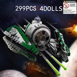 299pcs Yoda's Jedi Fighter Hoth At-St Walker Building Blocks Set, Building Block Model, Boys Educational Assembly Toy, Christmas New Year Gift, 12+ Adults, Brick Set