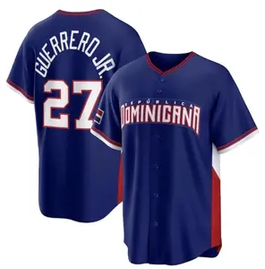 Vlad Guerrero Jr. #27 Baseball Jersey - Dominican Republic 2026 World Baseball Classic Royal Shirt