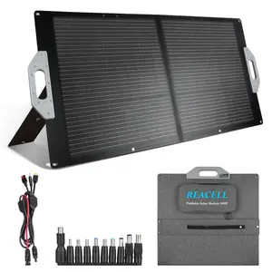 100W Portable Solar Panel, 18V Foldable Solar Panel, 23% High Efficiency Solar Panels with USB/DC/MC4 Output IP67 Waterproof for Outdoor Camping RV Trip