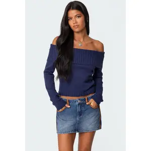 Tamara Fold Over Knit Top