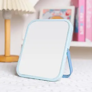 [New Deal] Desk Mirror, 6.7 Inch Vanity Mirror, Makeup Mirror with 1-Hanging Port, 1 Travel Makeup Mirror with U-Shaped Bracket for Makeup Desk ＆ Dressing Room (Green), U-Bracket