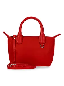 No Boundaries Women's Mini Tote Crossbody Bag, Red